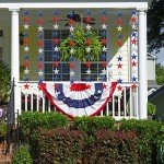 Patriotic Star Banner Garland Decorations - 8 Pack