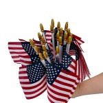 12 Pack Mini American Flags on Stick