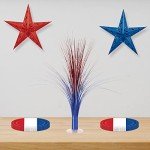 Metallic Spray Centerpieces for Patriotic Parties
