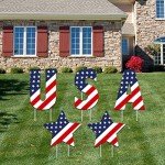 Patriotic Yard Sign Set for Memorial Day & July 4th