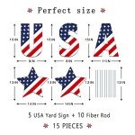 Patriotic Yard Sign Set for Memorial Day & July 4th