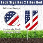 Patriotic Yard Sign Set for Memorial Day & July 4th
