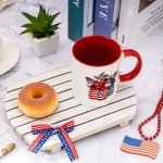 Patriotic 4th of July Ceramic Mug Set