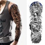 Patriotic 4th of July Temporary Tattoo Sleeve