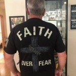 Faith Over Fear Patriotic T-Shirt for Veterans