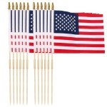 12 Pack American Flags for Patriotic Celebrations