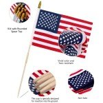 12 Pack American Flags for Patriotic Celebrations