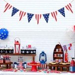 American Stars and Stripes Flag Bunting Garland