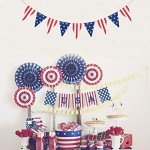 American Stars and Stripes Flag Bunting Garland
