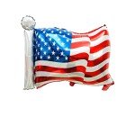 Patriotic 4th of July American Flag Balloons (6 Pcs)