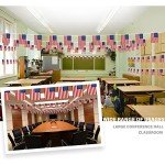 Festive American String Flag Banner for Events