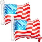 Patriotic 4th of July American Flag Balloons (6 Pcs)