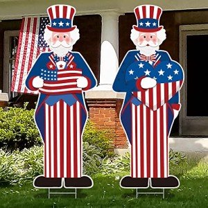 Large 4th of July Patriotic Yard Sign