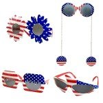 12 Pack American Flag Sunglasses for Patriotic Parties