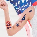 90 Pcs Patriotic Temporary Tattoos for Celebrations