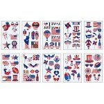 90 Pcs Patriotic Temporary Tattoos for Celebrations