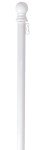 57" White Metal Flag Pole for Home Flags
