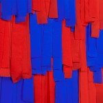 Red and Blue Crepe Paper Streamers - 4 Rolls