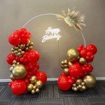 Red Latex Balloons - 100 Pack for Patriotic Events