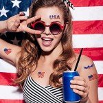 USA Temporary Tattoos - 10 Sheets of Patriotic Fun