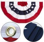 3-Pack American Flags Bunting for Patriotic Decor