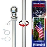 Patriotic 5' Brushed Aluminum Flagpole with Mount