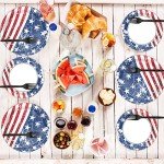 American Flag Party Plates Set - 48pcs