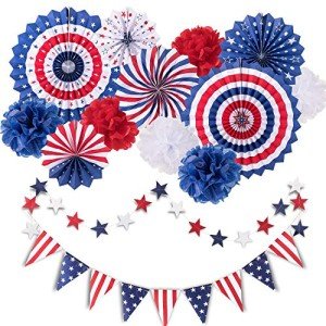 4th of July Party Decorations Set - 14 Pcs