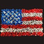 Patriotic Acrylic Ice Rocks Crystals - 550 Pcs