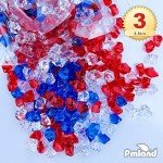 Patriotic Acrylic Ice Rocks Crystals - 550 Pcs