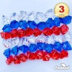 Patriotic Acrylic Ice Rocks Crystals - 550 Pcs