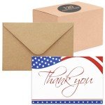 120 Patriotic Thank You Cards with Envelopes