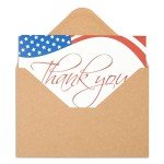 120 Patriotic Thank You Cards with Envelopes