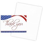 120 Patriotic Thank You Cards with Envelopes