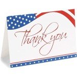 120 Patriotic Thank You Cards with Envelopes