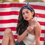 Red, White, and Blue Patriotic Dangle Earrings