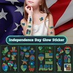 70PCS 4th of July Glow Tattoos & Party Supplies