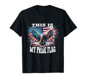Men's American Flag Eagle 4th of July T-Shirt