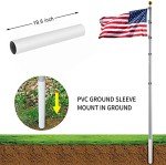 16Ft Heavy Duty Telescopic Flag Pole Kit