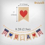 USA Burlap Bunting for Patriotic Celebrations