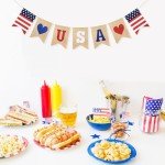 USA Burlap Bunting for Patriotic Celebrations