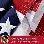 Heavy Duty 4x6 American Flag with Embroidered Stars