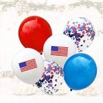 Patriotic Confetti Balloons for 4th of July