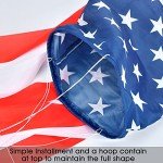 Set of 2 American Flag 60-Inch Windsocks
