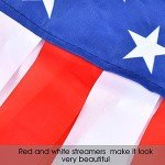 Set of 2 American Flag 60-Inch Windsocks