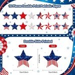 16 Pcs Patriotic Star Yard Signs for Holidays