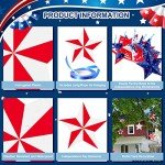 16 Pcs Patriotic Star Yard Signs for Holidays