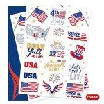 Glitter Patriotic Temporary Tattoos for Celebrations