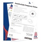 Glitter Patriotic Temporary Tattoos for Celebrations