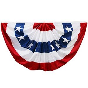 USA American Flag Bunting for Outdoor Decor